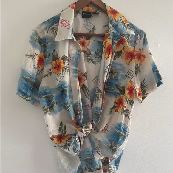 Vintage Hawaiian Aloha Shirt Sz L - Picture 1 of 5